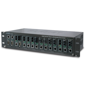 MC-1500R48 - Planet 15-Slot Media Converter Chassis (DC Power) 